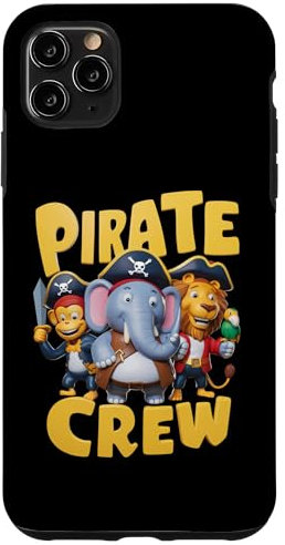 Hülle für iPhone 11 Pro Max Kindergarten Pirat Crew Tier Schule Party Shirt für Kinder
