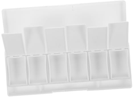 ADOCARN 6cuadrículas De Acuarelas Plásticas Compartimentos Para y Maquillaje Estuche Vacío Para Organizador De Portátil Caja De Sombra De Para y Proyectos