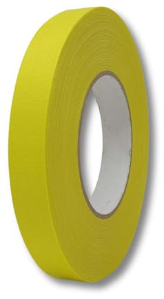 gws Rohgewebe Gewebeband 21541 – 50m x 19mm, gelb – Robustes Klebeband für Markierungen, Reparaturen und kreative Projekte – temperaturbeständig, wetterfest, ideal für Haushalt und Bauprojekte