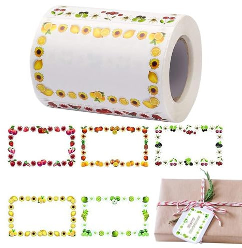 Siuwddee Flaschenetiketten-Aufkleber,250 Stück bunte beschreibbare selbstklebende Etikettenaufkleber - Bunte Namensaufkleber für Kindertagesstätten, Gewürzbehälter, Küche, Schulbedarf, Einmachgläser