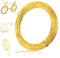Alambre Manualidades 1mm X 50 M, Alambre de Aluminio, Alambre para Joyeria, Alambre Dorado para Manualidades, Manualidad Alambre de Metal Flexible Y Moldeable para Joyeria DIY Hacer Joyas