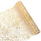 Alovez Tischläufer Gold, 28cm x 4,57M Tischband Geburtstag Tischläufer Goldfolie Tischdeko für Hochzeiten, Geburtstage, Weihnachten, Party, Taufen, Goldene Hochzeit Deko