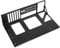 HOMSFOU Motherboard Holder Rack Mount Computer Case Mining Rack Motherboards Motherboard Mount Sag Motherboard Stand Computer Stand Frames Brackets Framed Black Cold Rolled Steel Plate