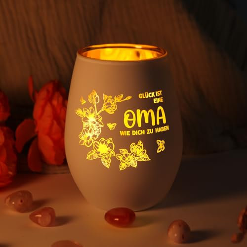Muttertagsgeschenke für Oma: Windlichter, Geschenk für oma, Geburtstagsgeschenk für Omas von Enkelin Enkel, Weihnachtensgeschenk, Muttertag