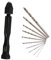 Uonlytech 10Piezas Mini Taladro de Mano Micro Profesional con Brocas Giratorias para Herramienta Precisa para Perforar Joyas y