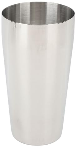 Stainless Steel Milkshake Cup, Metal Bar Shaker Hand Blender Malt Cup 750ml Milkshake Cup for Ice Cream Fruit Salad