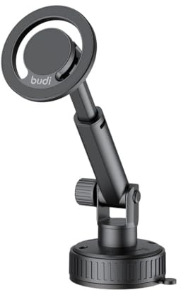 BUDI 2 in 1 Magnetic Universal Telescopic Car Phone Holder