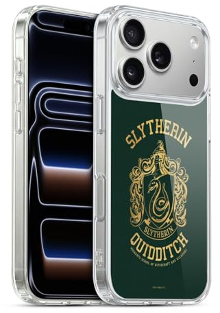 Head Case Designs Offizielle Harry Potter Slytherin Quidditch Deathly Hallows X Gelhülle [Militärischer Schutzgrad] Kompatibel Mit Apple iPhone 17 Pro Und Kompatibel Mit MagSafe