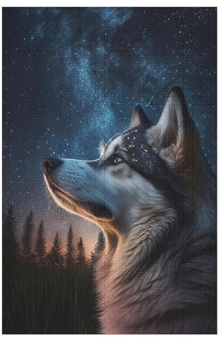 1000 Teile Puzzle Für Jungen Und Mädchen, Standard-Puzzles Wolf, Familienspiele, 78×53cm