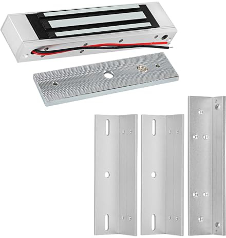 Electronic Magnetic Lock with ZL Bracket DC12V Electric Door Lock Access Control System Components 180kg or 280kg (180Kg with ZL Bracket)