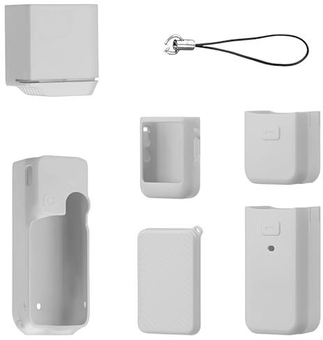 Sagreeny Schutzhülle Kompatibel mit DJI Osmo Pocket 3 Creator Combo, Silikon-Objektiv- und Bildschirmschutz-Hülle Skin für Pocket 3 Creator Combo Zubehör (Grau)