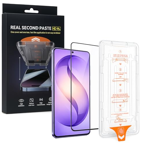Wigento SnapFit Schutzglas für Samsung Galaxy S26 Ultra 5G, Displayschutz Glas mit Anbringhilfe, 9H Härte, Kratzfest, Blasenfrei, Full Cover