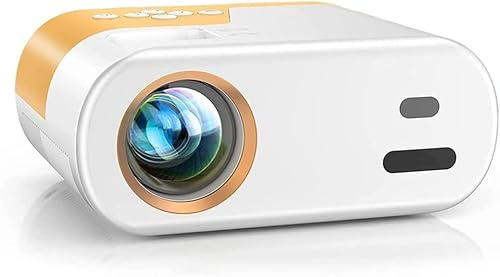 LED Mini Projector for Smartphone, Wireless USB Video Beamer, Compact Design for Home Theater and Presentations