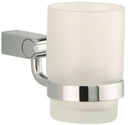 SANWOOD Wand Bad Accessoires Zahnputz Becher Zahnbürsten Messing verchromt Delph