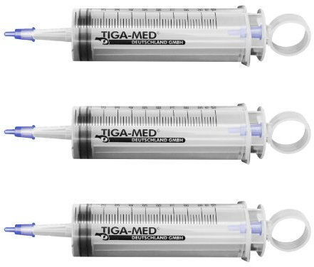 Blasenspritzen Wund- und Blasenspritze Spritze 3teilig 3-teilig 10 Stück 100ml Einmalspritzen Original Tiga-Med Qualität