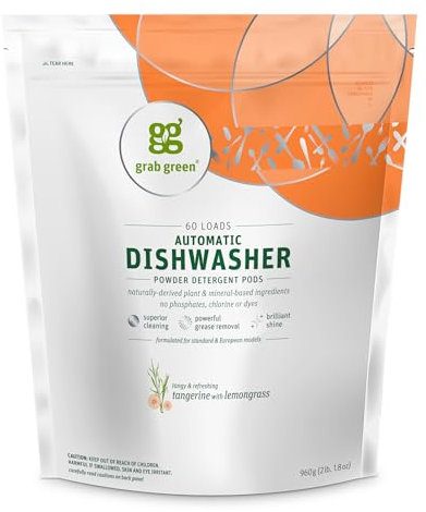 Automatic Dishwashing Detergent, Tangerine with Lemongrass, 60 Loads, 2 lbs 4 oz (1080 g)