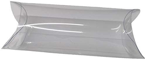 50 TUBO PVC PORTACONFETTI CONFETTI TRASPARENTE 6X4 CM