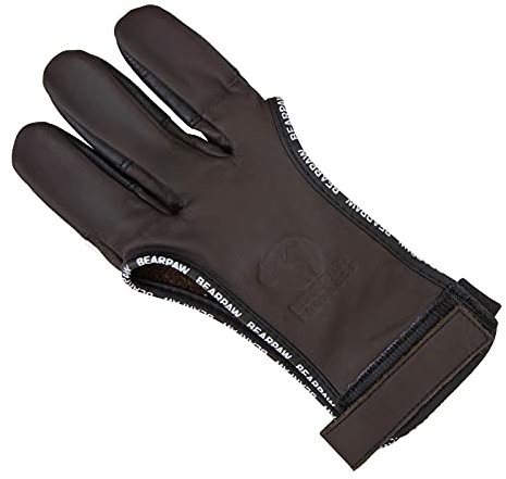 Bearpaw Schießhandschuh Deerskin Glove - M; aus edlem Leder gefertigt, hohe Qualität beim Bogenschießen