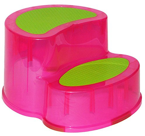 alles-meine.de GmbH Trittschemel/Tritthocker/Kindersitz - groß - ROSA PINK - Kinderschemel & Kindertritt - ideal als Erhöhung & Sitz - Kinderhocker - auch für Toilettentraine..