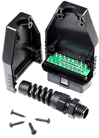 Paradisetronic.com OBD2 Stecker, Gehäuse mit Platine/PCB, OBD II, Diagnosestecker zur Herstellung eigener Kabel fürs Kfz