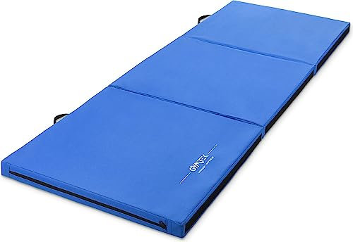 Gymtek Klappbare Turnmatte 180x60x5cm, Gymnastikmatte Dicke 5cm, Weichbodenmatte, Matratze Trainieren, Sportmatte Dicke, Gymnastikmatte Faltbar 3 Teile, Trainingsmatte, Turnmatte für Zuhause