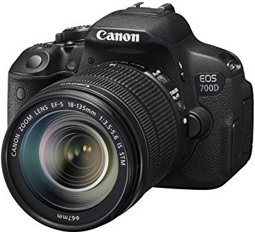 Canon EOS 700D + EF-S 18-135mm Kit d'appareil-Photo SLR 18MP CMOS 5184 x 3456pixels Noir - Appareils Photos numériques (18 MP, 5184 x 3456 Pixels, CMOS, Full HD, Écran Tactile, Noir)