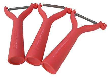 TUPPERWARE Schäler Universalschäler (3) Rot D119 Flachschliff Wellenschliff
