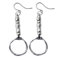 Beau Soleil Jewelry Leder Ohrhänger Ohrringe mit Anhänger Loop Damen Ohrschmuck mit Edelstahl Haken
