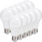 Müller-Licht 10er-Set LED Lampe Birnenform Essentials - 9 W ersetzt 60 W - E27 - 2700 K - Kunststoff - weiß