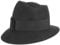 LIERYS Asym Damenhut mit Ripsband Wollfilzhut Hut Filzhut für Damen - Made in Italy Frühling-Sommer Herbst-Winter - One Size schwarz
