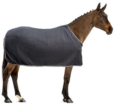 Euroriding Abschwitzdecke Fleece Basic schwarz 145cm