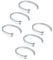 Briana Williams 6stk Nasenring Nasenpiercing Fake Nase Lippe Ring Set 20G 18G 16G 6mm/8mm/10mm/12mm Chirurgenstahl Piercing Nasen Schmuck