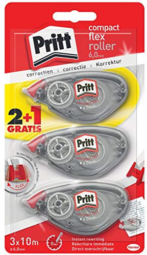 Correctieroller Pritt compact flex 6mm x 10m blister 2+1 gratis