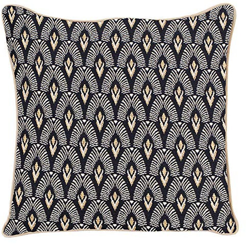 Signare Tapisserie-Kissenbezug, 45,7 x 45,7 cm, dekorative Kissen für Couch mit Luxor Art Deco Stil