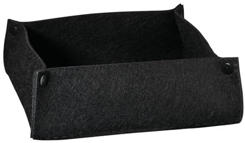 ASA 78774076 Brotkorb - ARTFILZ - Polyesterfilz - schwarz - 25 x 25 x 8 cm