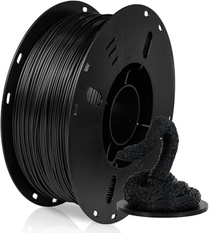 FilaBees PLA 3D-Drucker-Filament, Maßgenauigkeit +/- 0,02 mm, 1 kg Spule (1,0 kg), 1,75 mm, passend für die meisten FDM-Drucker, schwarz