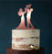 Cake Topper, Tortenstecker, Tortenfigur Acryl, Hochzeit Paar mit Kind Hochzeitstorte (Bronze verspiegelt (einseitig)) Art.Nr. 5323