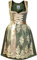 Alpenmärchen Midi Dirndl aus Exklusiver Kollektion inkl. Schürze Gr.34 - ALM915
