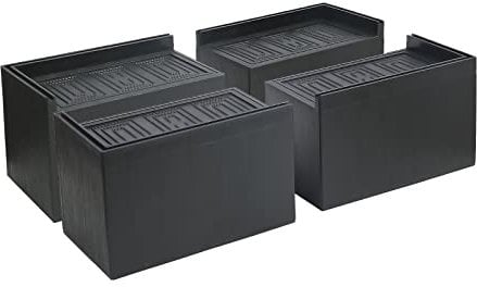 Jeethemy Betterhöhungen, Möbelerhöhungen für Schreibtisch/Couch/Sofa/Tisch/Stuhl, Erhöhung in Höhen von 7.6 oder 12.7 cm und unterstützt bis zu 500 kg, rechteckig, 12.7 cm