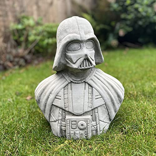 ONEFOLD - STAR WARS Darth Vader Stone Garden Ornament GARDEN STATUE HAND CAST STONE Figurine | Frost Proof Patio Home Decor