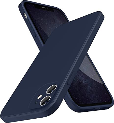Arseaiy Designed Case for iPhone 11 Pro Case Cover Liquid Silicone Slim Soft TPU Shockproof Case with Anti-Scratch Microfiber Lining 5.8, Midnight Blue