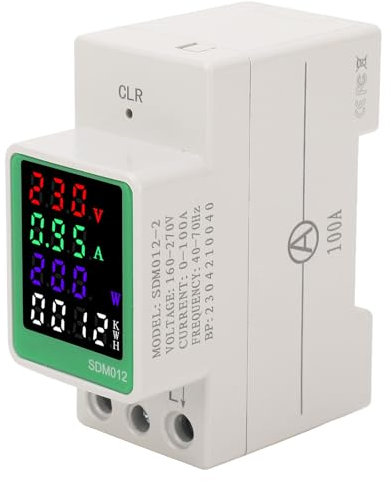 Stromzähler, PC-Einphasen-Leistungsfaktor-Strommonitor, Rotes Kupfer, LED-Digitalanzeige für Fabrik (Normaler Stil)