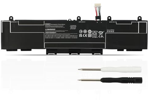 K KYUER 53Wh CX03XL Laptop Batterie pour HP EliteBook X360 830 G7/EliteBook X360 830 G8 i7-1165G7 i7-1185G7 i5-1135G7 i5-1145G7 i5-10210U i5-10310U i7-10510U i7-10610U 13 13.3 Touchscreen 2-in-1
