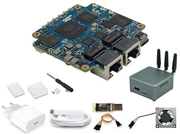 Banana Pi BPI-R3 Mini Wi-Fi 6 OpenSource Router Board, OpenWRT Wireless Dual-Band Router, MediaTek MT7986 (Filogic 830) CPU, Support WiFi 6 and 2X 2.5GbE SFP Ethernet for NAS Smart Home Gateway