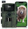 copap Wildkamera, 32MP HD Wildkamera mit Bewegungsmelder Nachtsicht, WLAN Wildtierkamera, Infrarot Wildcamera IP66 Wasserdicht, 120° Weitwinkel IR Nachtsicht Bluetooth Outdoor Wildkamera
