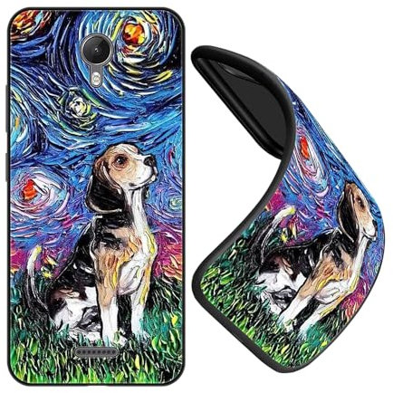 JEZSTHAI Schutzhüllen für Handy Wiko Jerry 2 Hülle Silikon Fallschutz Muster Design Handyhülle,Ultra Dünn Flexible Stoßfeste Bumper Case,Weiche Anti-Kratzt Rückseite,B10