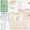 Budget Planner Deutsch | Binder - Sparchallenge Bugetplaner Deutsch, Giantzhong Budget Binder A6 Leder Startset, Geldumschläge Umschlagmethode - Finanzplaner Haushaltsbuch - Cash Stuffing (Grün)