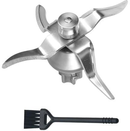 NIYATA Couteau pour Thermomix TM31, Accessoires Pièces Détachées en Acier Inoxydable pour,avec 4 Lames et Brosse de Nettoyage