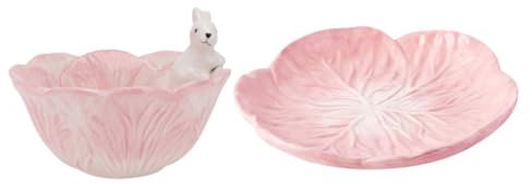 Alipis 1 Juego Cuenco Repollo Conejo Cuenco Repollo Cerámica Cuenco Para Comer Para Bebé Vajilla Para Niños Cuenco Comida Para Bebé Vajilla Cuenco Adorable