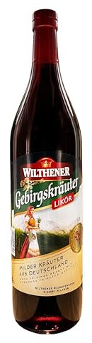 WILTHENER Gebirgskräuter I Herzhafter milder Kräuterlikör I 30% vol. I 3,0 l
